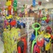 Imagens de uma loja com diversos brinquedos, entre eles  triciclo para crianças pequenas- Crédito: Arquivo PMC