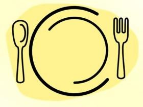 imagem de um prato e talheres extraída do google sem restrição de uso e compartilhamento