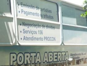 imagem do ônibus da Prefeitura Municipal de Campinas - Porta Aberta- PROCON Móvel - Fotos: IMA